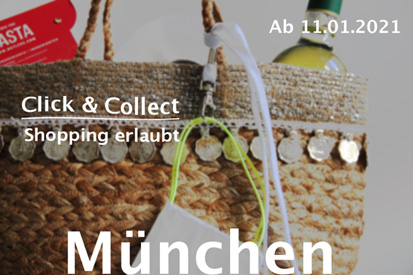 Bayern! Ab 11.01.2021 ist Shopping iin München wieder erlaub in Form von "Click & Collect" Foto: Marikka-Laila Maisel